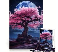 Puzzles de Paysage Sakura pour Adolescents 1000 pièces Recall Upgrade Calm Relax Clear Cut Art Collection Piece (38x26cm)