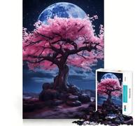 Puzzles de Paysage Sakura pour Adolescents 1000 pièces Recall Upgrade Calm Relax Clear Cut Art Collection Piece (38x26cm)