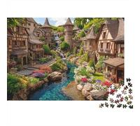 Puzzles de paysages et de Villes, extrêmement stimulants, Parfaits pour Passer Le Temps, renforcent Les Liens, conviennent à Tous Les âges, 500 pièces (52 x 38 cm)