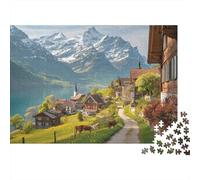 Puzzles de paysages et de Villes, extrêmement stimulants, Parfaits pour Passer Le Temps, renforcent Les Liens, conviennent à Tous Les âges, 500 pièces (52 x 38 cm)
