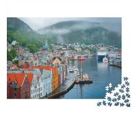 Puzzles de paysages et de Villes, extrêmement stimulants, Parfaits pour Passer Le Temps, renforcent Les Liens, conviennent à Tous Les âges, 500 pièces (52 x 38 cm)