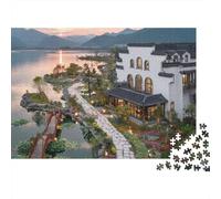Puzzles de paysages et de Villes, Niveau de difficulté Moyen, Parfaits pour la décoration et pour Passer Le Temps, 300 pièces (40 x 28 cm).