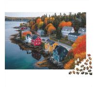 Puzzles de paysages et de Villes : Un Passe-Temps agréable, l'outil Parfait pour créer des Liens. 300 pièces (40 x 28 cm)