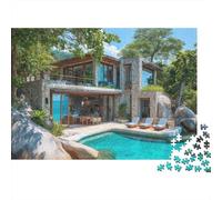 Puzzles de paysages et de Villes : Un Passe-Temps agréable, l'outil Parfait pour créer des Liens. 500 pièces (52 x 38 cm)