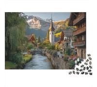 Puzzles de paysages et de Villes : Un Passe-Temps agréable, l'outil Parfait pour créer des Liens. 500 pièces (52 x 38 cm)