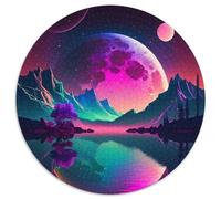 Puzzles de paysages extraterrestres 1000 pièces pour Adultes, Puzzle Rond pour Adolescents, Jeu interactif Familial, Cadeau défi 1000 pièces (67,5x67,5cm)