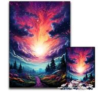 Puzzles de paysages fantastiques 1000 pièces pour Adultes Puzzles pour Adultes Parfait pour Les Adolescents Lien Familial Casse-tête et décoration dintérieur DIY Cadeau 1000 pièces (38x26 cm)