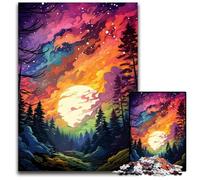 Puzzles de paysages fantastiques au Coucher du Soleil pour Adultes 1000 pièces Puzzles impossibles pour Adultes pour Les Amoureux des Voyages et Les Couples Jouet Stimulant 1000 pièces (38 x 26 cm)