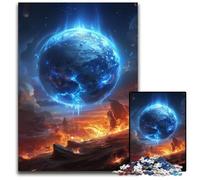 Puzzles de paysages fantastiques pour Adultes, 1 000 pièces, Jeu interactif Familial, Cadeau Artisanal avec Illustrations colorées, 50x75cm/19,68x29,52 Pouces