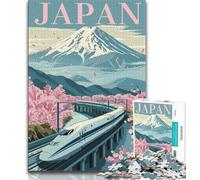 Puzzles de paysages Japonais pour Adultes, 1 000 pièces, Jeu Stimulant, idéal comme Cadeau pour Toute la Famille (38x26cm)