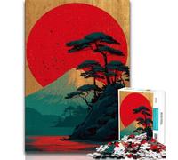 Puzzles de paysages Japonais pour Adultes, Difficiles à réaliser, mais Amusants et Humoristiques, Cadeaux d'anniversaire, décoration Murale (38x26cm)