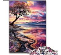 Puzzles de paysages Magnifiques et Authentiques pour Adultes, 1000 Puzzles, Anti-Stress, Vacances à la Maison, tuez Le Temps avec Une Affiche et Une fiche de Questions Assorties (26x38cm)
