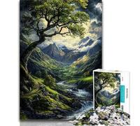 Puzzles de paysages Magnifiques et Authentiques pour Adultes et Adolescents,1 000 pièces,Anti-Stress,Vacances à la Maison,tuez Le Temps avec Une Affiche Assortie et Une Feuille de Questions-réponses