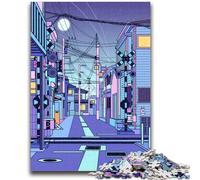 Puzzles de paysages urbains Nocturnes du Japon pour Adultes et Adolescents,à partir de 14 Ans,Jeux Amusants,activités Amusantes à la Maison,Cadeaux d'anniversaire,Cadeaux de Voyage,1000 pièces