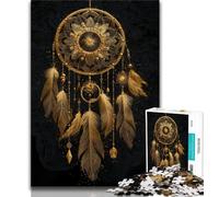 Puzzles de Peinture à l'huile Attrape-rêves pour Adultes 1000 pièces, Anti-Stress, pour Passer Le Temps à la Maison, avec Affiche et fiche de Questions Assorties (38x26cm)