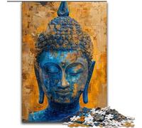 Puzzles de Peinture à l'huile Bouddha pour Adultes et Adolescents, 1000 pièces, Jeu Stimulant et Jeu Familial, Cadeau d'anniversaire, décoration Murale 50x75cm
