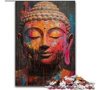 Puzzles de Peinture à l'huile Bouddha pour Adultes et Adolescents, adaptés aux 14 Ans et Plus Un Plaisir en Famille idéal comme Cadeau pour Toute la Famille (50x75cm)