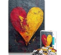 Puzzles de Peinture à l'huile d'amour pour Adultes, Aidez Le Cerveau à exercer des Jouets addictifs pour cultiver la Patience, adaptés aux Couples (75x50cm)