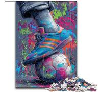 Puzzles de Peinture à l'huile de Football 1000 pièces pour Adultes, pour Les 14 Ans et Plus, Jeux de réflexion en Famille, Cadeaux d'anniversaire de Noël (50x75cm)