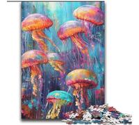 Puzzles de Peinture à l'huile de méduses pour Adolescents, 2000 pièces, Jeu éducatif Familial, idéal pour la décoration de Bureau 70x100cm