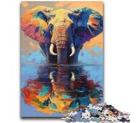 Puzzles de Peinture à l'huile d'éléphant pour Adultes et Adolescents, 2000 pièces, Jeu Familial Anti-Stress, défi Difficile, Superbes Cadeaux et Jouets (70x100cm)
