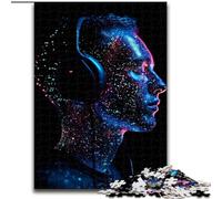 Puzzles de Personnes écoutant de la Musique pour Adultes 1000 Puzzles, pour Les 14 Ans et Plus Jeu de Noël Anti-Stress Cadeaux pour Femmes (26x38cm)