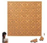 Puzzles de plateau 2026, nouveau puzzle portable impossible, défi de réflexion inverse, puzzle en bois dur pour adultes, labyrinthe irrégulier unique sans image (B)