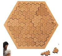 Puzzles de plateau - 2026 - Puzzle portable et impossible - Défi de réflexion inverse - Puzzle en bois dur pour adultes - Labyrinthe irrégulier sans image (D)