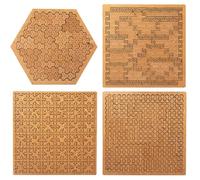 Puzzles de plateau - 2026 - Puzzle portable et impossible - Défi de réflexion inverse - Puzzle en bois dur pour adultes - Labyrinthe irrégulier unique sans image (mix)