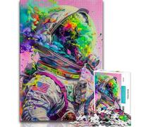 Puzzles de rêve d'astronaute pour Adultes et Adolescents, Jeu Stimulant et Jeu Familial idéal comme Cadeau pour Toute la Famille 38x26cm
