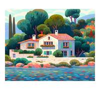 Puzzles de rivières abstraites pour Adultes 1000 Puzzles Adultes, Puzzle de 1000 pièces, Jeux de Jouets éducatifs, Beau Puzzle de décoration pour la maison50x70cm