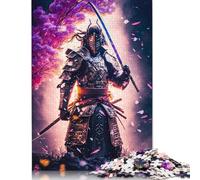 Puzzles de samouraï Japonais en défense, 1 000 pièces, Puzzle pour Adultes, Jeu éducatif, Jouet de défi, 1 000 pièces (75 x 50 cm)