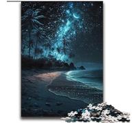 Puzzles de scènes de Plage Nocturnes pour Adolescents, pour Les 14 Ans et Plus, Jeux Amusants, activités Amusantes à la Maison, Cadeaux d'anniversaire, Cadeaux de Voyage (70x100cm)