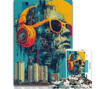 Puzzles de Sculptures mystérieuses pour Adolescents, 1 000 pièces, Jeu Stimulant et Familial avec des pièces de Formes aléatoires entièrement emboîtables (38x26cm)