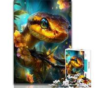 Puzzles de Serpents fantastiques pour Adolescents 1000 pièces, Staycation Kill Time, Chaque pièce est Unique - Jeu Familial Stimulant et Amusant (38x26cm)