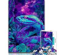 Puzzles de Serpents fantastiques pour Adolescents, Puzzle de 2 000 pièces, Anti-Stress, pour Passer Le Temps à la Maison, avec Affiche et Feuille de Questions Assorties, 70x100cm