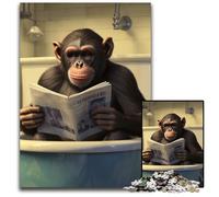 Puzzles de singes pour Puzzles de 1000 pièces, Cadeau de défi cérébral, activité éducative pour Adolescents 26x38cm/10,23x14,96 Pouces