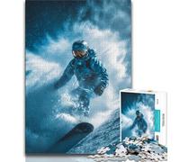 Puzzles de Ski pour Adultes 1000 pièces, Jouets éducatifs et Anti-Stress, adaptés à la décoration de Bureau 50x75cm