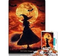 Puzzles de sorcières animées pour Adultes et Adolescents, 1 000 pièces, pour stimuler Le Cerveau, Jouets addictifs pour cultiver la Patience, Une œuvre d'art (50x75cm)
