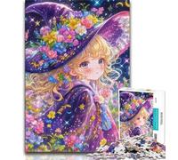 Puzzles de sorcières animées pour Adultes, Jeu éducatif, Jouet de défi, idéal comme Cadeau pour Toute la Famille, 50x75cm