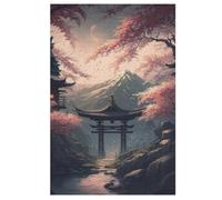 Puzzles De Sports De Cherry Tree Japan Art 1000 Pièces pour Adultes Puzzles pour Adultes Puzzle 1000 Pièces Jeux Éduchatifs (78×53cm)