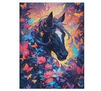 Puzzles De Sports De Cheval 500 Pièces pour Adultes Et Enfants Puzzle Jeux Éducatifs, Jeu Familial Amusant 55×41cm