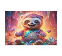 Puzzles De Sports De Cute Sloth 1000 Pièces pour Adultes Puzzles pour Adultes Puzzle 1000 Pièces Jeux Éduchatifs （75×50cm）