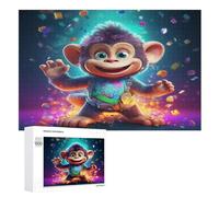 Puzzles De Sports De Monkey 1000 Pièces pour Adultes Et Enfants Puzzle Jeux ÉduChatifs, Jeu Familial Amusant （75×50cm）