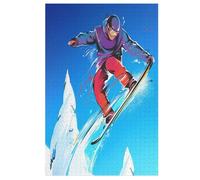 Puzzles De Sports De Snowboard 1000 Pièces pour Adultes Et Enfants Puzzle Jeux ÉduChatifs, Jeu Familial Amusant 78×53cm