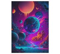 Puzzles De Sports De Surreal Space Landscapes 300 Pièces pour Adultes Et Enfants Puzzle Jeux ÉduChatifs, Jeu Familial Amusant 42×30cm