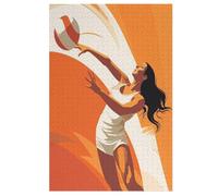 Puzzles De Sports De Volley-Ball 1000 Pièces pour Adultes Puzzles pour Adultes Puzzle 1000 Pièces Jeux Éducatifs (78×53cm)