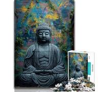 Puzzles de Statues de Bouddha pour Adultes et Adolescents, Jouet éducatif et décompressant, Cadeaux du Père Noël Secret 38x26cm
