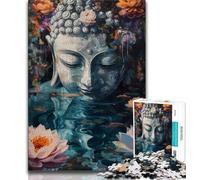 Puzzles de Statues de Bouddha pour Adultes et Adolescents, pour Jeu éducatif, Jouet de défi, décoration d'intérieur Unique et Cadeaux (50x75cm)
