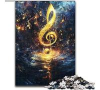 Puzzles de Symboles musicaux colorés pour Adolescents 1000 pièces, Jeux éducatifs, décoration d'intérieur, adaptés à la décoration de Bureau (26x38cm)
